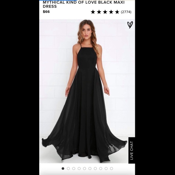 mythical kind of love black maxi dress